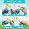 Easter Eggs Basket Stuffers Toys Gifts for Toddler Boys Girls, 4 Pack Light up Spinning Tops with Music, Non Candy Easter Egg Hunt